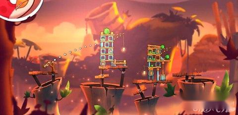 愤怒的小鸟2第55关攻略 轻轻松松拿三星 第7张