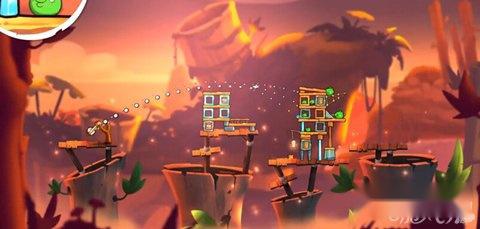 愤怒的小鸟2第55关攻略 轻轻松松拿三星 第8张