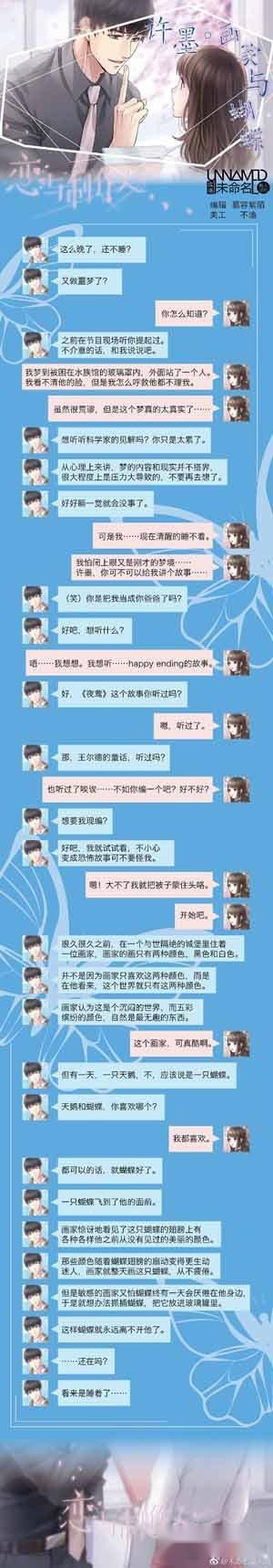 恋与制作人许墨画家与蝴蝶剧情介绍