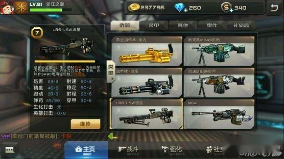 全民枪战火力机枪攻略之小萌新必看 第6张 全民枪战火力机枪攻略之小萌新必看 第6张