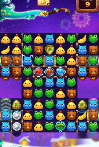 开心消消乐1427关收集金豆荚关卡 第2张