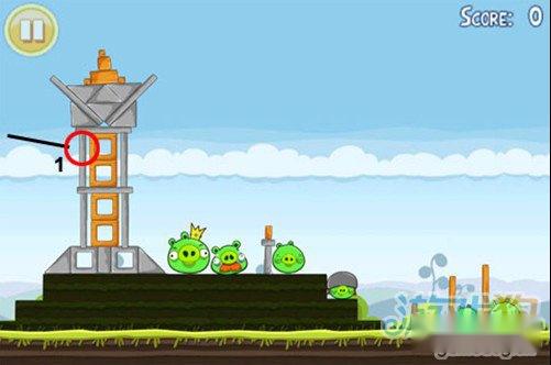 愤怒的小鸟4-21第四关图文攻略