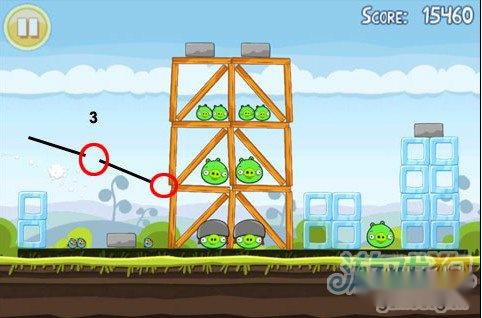愤怒的小鸟4-5第四关图文攻略 第3张