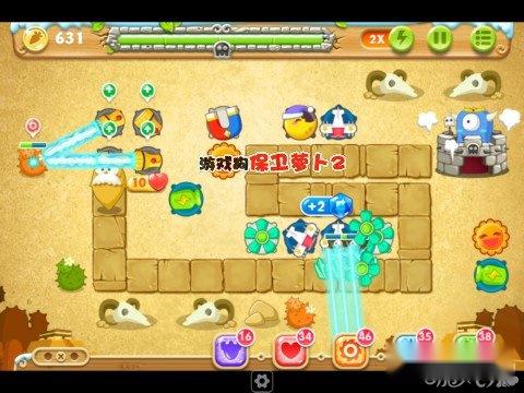 保卫萝卜2第79关攻略 怪物堡垒阵坑爹 第4张