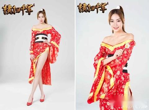 世界最长美腿超模出演移动游戏横扫千军 第3张