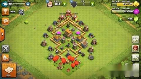 部落冲突保本5本鱼形阵型推荐