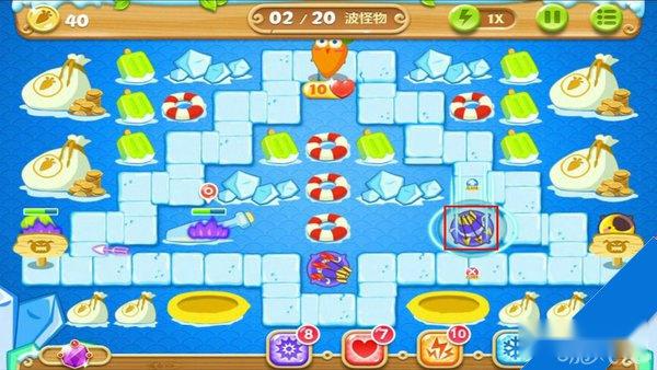 保卫萝卜2冰川38攻略钻石金萝卜道具全清 第4张