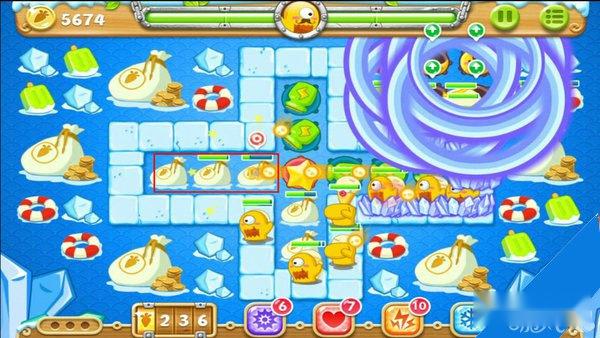 保卫萝卜2冰川40攻略钻石金萝卜道具全清 第8张